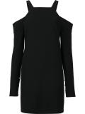 cut-off shoulders dress