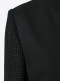 perforated sleeves bomber jacket 