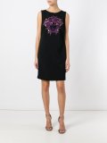 embroidered Medusa shift dress