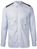 multi-prints button-down shirt