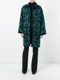 intarsia knit cardi-coat