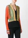 lace panel cardigan