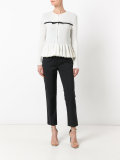 zipped peplum jumper 
