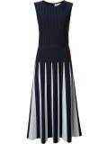 pleated knit dress