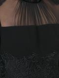 sheer panel dress