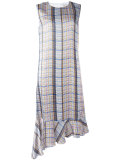 asymmetric drop waist dress