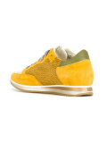 panelled lace-up sneakers