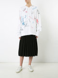 multi-print hoodie