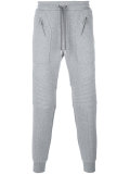 ribbed multi-zip track pants