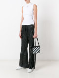 diagonal flap shoulder bag