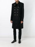 diagonal cut military coat