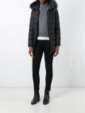 collar detail padded coat