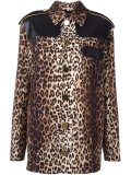 leopard print grain de poudre jacket