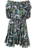 printed off-shoulder dress