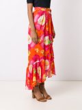 silk printed skirt