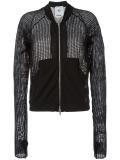 mesh bomber jacket