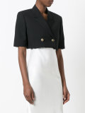 oversized deconstructed Spencer officer jacket
