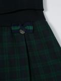 pleated tartan skirt