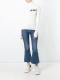 turtleneck ribbed jumper