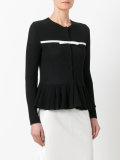 zipped peplum jumper 