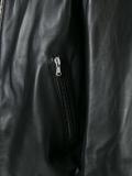 zip up biker jacket