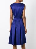 V-neck flared dress