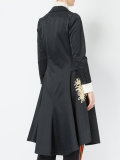 flared embroidered coat