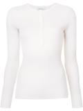henley ribbed jumper