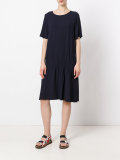 gathered T-shirt dress