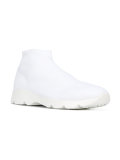 ridged sole laceless sneakers