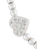 diamond heart beaded bracelet