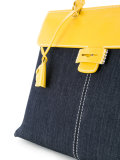 colour block tote bag