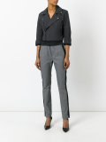 contrast stripe trousers