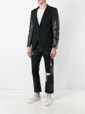 contrast blazer 