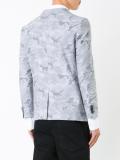 camouflage single breasted blazer