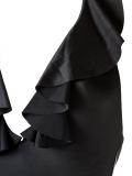 ruffled swimsuit