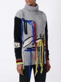 turtleneck fringed jumper