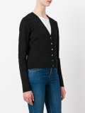 v-neck cropped cardigan
