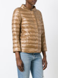 high neck buttoned jacket