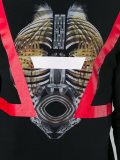 mask print sweatshirt