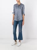 circular print blouse