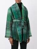 oversized belted jacket