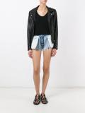 inside out denim shorts 