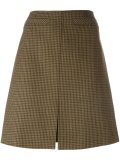 plaid A-line skirt