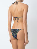 printed triangle bikini set