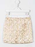 crease-effect skirt