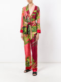 floral print suit