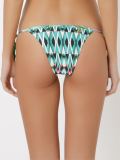 side tie printed bikini bottoms