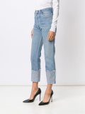 upturned hem jeans 