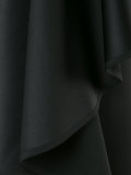 ruffled strapless midi dress